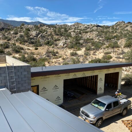Metal roofing installation for residential property by Williams Advanced Roofing Systems in Southern California